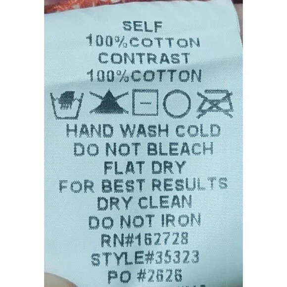 NWT Voy Paisley Colorblock Boho Cotton Tiered Dress~V-Neck/Puff Sleeves~SMALL - Picture 8 of 9